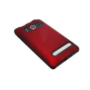  Back Cover Plastic Skin RED Case Cover Hard Smooth for HTC 