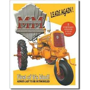  MM Minnie Mo Tractor Leads Again Tin Sign