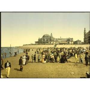 The beach and the Cursaal Casino,Ostend,Belgium,c1895  