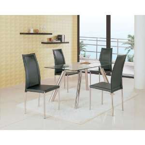  Global Furniture 8065 Series Contemporary 5 Piece Dining 