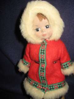 Vintage 8 Madame Alexander Bent Knee ESKIMO Doll  