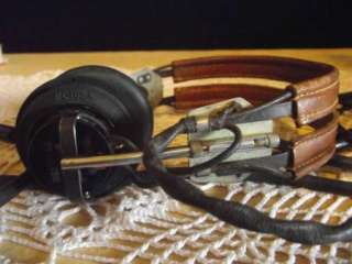 WWII RADIO RECEIVER HEADSET NAVY HEADSET MILITARY ANB H 1 HEADSET 