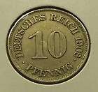 Germany   Empire , 1908E 10 Pfennig