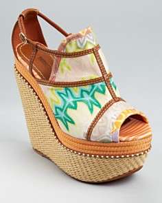 Missoni Wedges   Peep Toe Platform