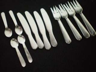 12Pcs Dollhouse Miniatures Accessories Fork knife spoon  