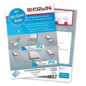  2 x atFoliX FX Clear Invisible screen protector for Sharp 