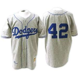  Brooklyn Dodgers Authentic 1955 Jackie Robinson Road Jersey 