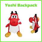 super mario yoshi soft plush backpack red 14 