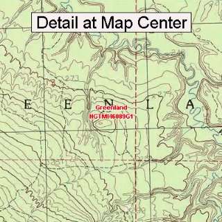USGS Topographic Quadrangle Map   Greenland, Michigan (Folded 