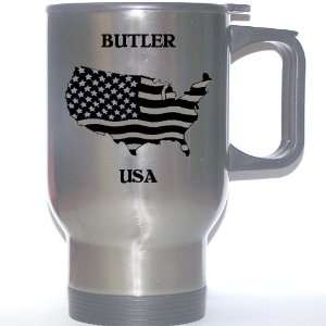  US Flag   Butler, Pennsylvania (PA) Stainless Steel Mug 