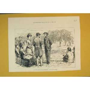  1880 Scene Cricket Match Constatinople Sport Men Print 