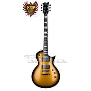 ESP LTD EC 1000 Metallic Gold Sunburst 6 String Electric Guitar w/ EMG 