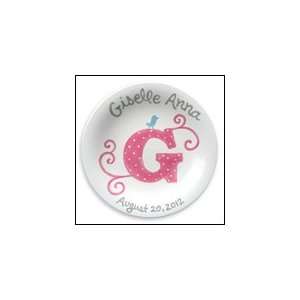  Monogram Me Personalized Birth Plate Baby