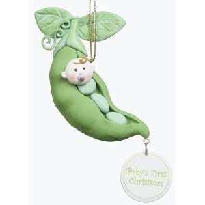  Club Pack of 12 Baby Keepsakes Pea Pod First Christmas 