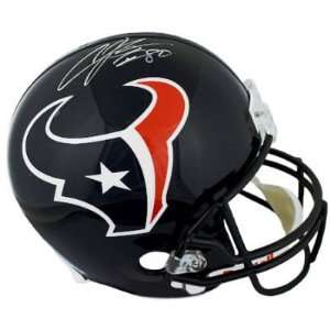 Andre Johnson Autographed Helmet   F S COA   Autographed NFL Helmets