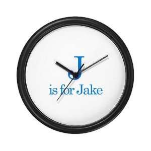  J is for Jake Funny Wall Clock by  Everything 