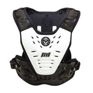   Roost Shield MotoX Motorcycle Body Armor   White/Stealth / One Size