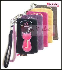 iPhone Mobile Cell Phone Velvet Case Pouch Purse ANIMOB  