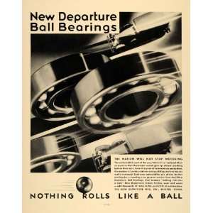 1931 Ad New Departure Ball Bearings Bristol Connecticut 