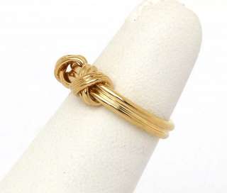 TIFFANY & CO. SIGNED 18K YELLOW GOLD SIGNATURE COLLECTION LADIES BAND 