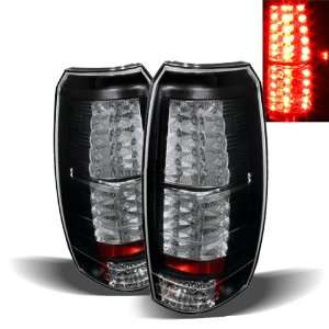  07 10 Chevy Avalanche Black LED Tail Lights Automotive