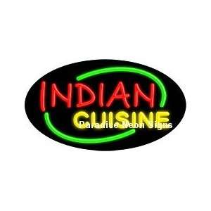  Flashing Indian Cuisine Neon Sign