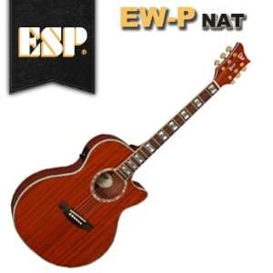 ESP LTD EW P Xtone Exotic Wood Series Padauk Acoustic Electric Guitar