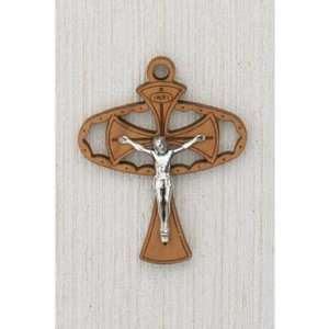 INRI Crucifix with Cord Wood 2