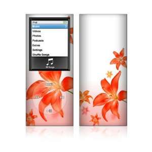 Apple iPod Nano (4th Gen) Decal Vinyl Sticker Skin   Flying Flowers