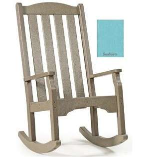   Living High Back Rocking Chair Seafoam High Back Rocking Chair   Aqua