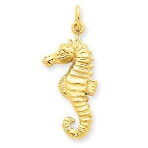  14k Seahorse Charm Jewelry