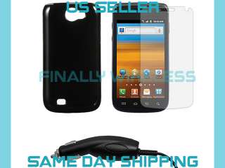   TPU Rubber Case+LCD Cover+Car Charger Samsung Exhibit II 2 4G SGH T679