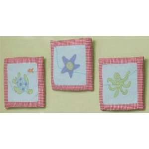  Sumersault Sally the Seahorse Wallhanging   Set of 3 Baby