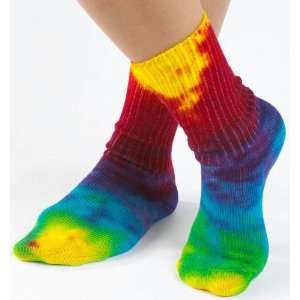 Maggies Organics   Socks Crew Singles Size 9 11 Tie Dye 