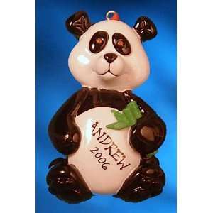 Personalized Panda Ornament by Ornaments with Love 