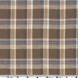  58 Wide Plaid Suiting Brown/Tan Fabric By The Yard Arts 