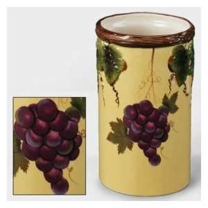 Grape Collection Ceramic Cylinder Wine Cooler (8 Inches)  