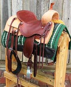   Cutting Saddle 17 Slick Seat with Buffed Swell & Skirts By Don Rich