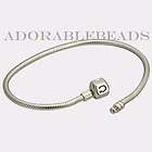 authentic chamilia silver bracelet with snap lock 7 5 returns