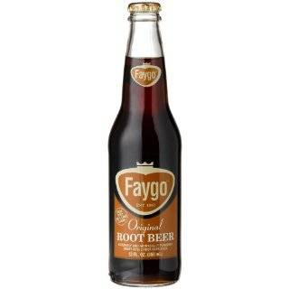 Faygo CREME SODA FROM DETROIT, 12 Ounce Longneck Glass Bottles (Pack 