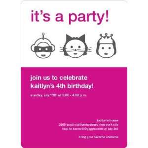  Costume Party Birthday Party Invitations Health 