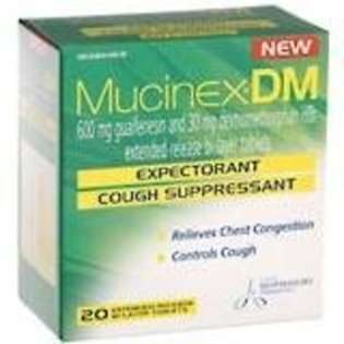 ADAMS LABORATORIES INC. Mucinex Dm Extended Release 600Mg Tablets   20 