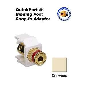  Leviton AC833 BDR Acenti Red Binding Post QuickPort Snap 