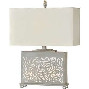  Leaf Table Lamp in Silver