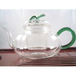   Pumpkin Medium Glass Tea Pot, Glass Infuser