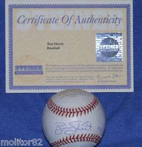   BREWERS BEN SHEETS SIGNED USA OLYMPIC GOLD LE MLB BASEBALL STEINER COA