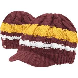   Washington Redskins Womens Cable Visor Knit Hat