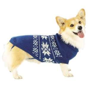 Dog Sweater   Blue Snowflake Dog Sweater   X Small (XS 