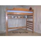 Riddle Manufacturing High Height Twin Loft Bunk Bed Pearl White