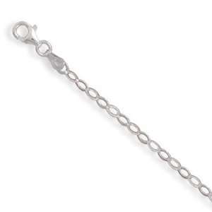  9 Flat Diamond Shape Link Chain Anklet Jewelry